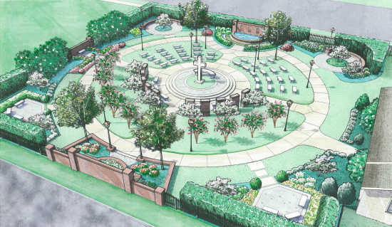 Local News Prayer Garden Plans Moving Ahead 6 13 13 Nea Town